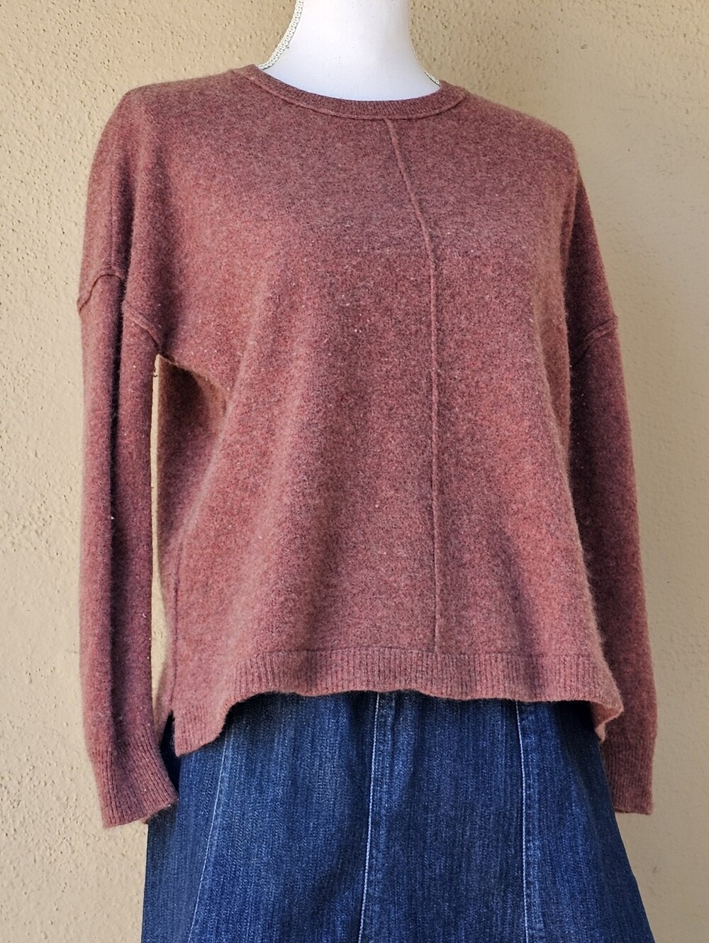 Cyrus Wool & Cashmere Blend Rust Color Sweater Sz XS